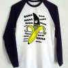 banana batman raglan tshirt NF