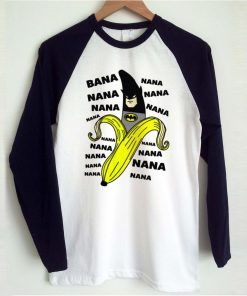 banana batman raglan tshirt NF