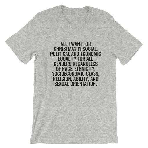 All i want for Christmas is social T SHIRT NF