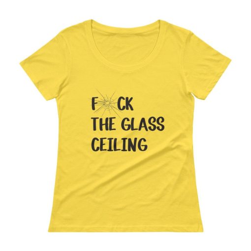 BREAK The Glass Ceiling Ladies’ Scoopneck T Shirt NF