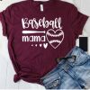 Baseball Mama t shirt NF