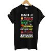 Dad you are smart as Ironman strong as Hulk fast as superman t shirt NF