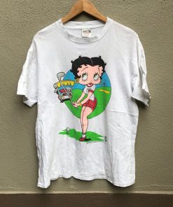 ETTY BOOP cartoons golf looney tunes bugs bunny tazmania t shirt NF