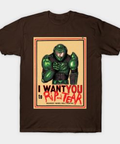 I Want YOU to RIP AND TEAR t shirt NF