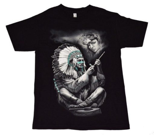 Native Peace Pipe T Shirt NF