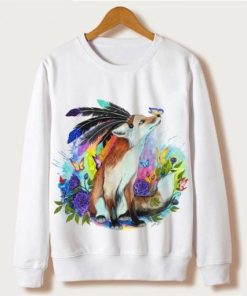 The Fox With Butterfly Sweatshirt NF