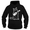 Black Cat Guitarist Hoodie NF