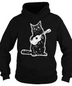 Black Cat Guitarist Hoodie NF