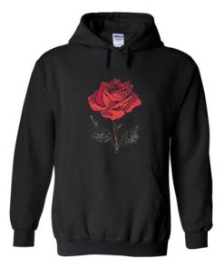 Red Rose Flower Hoodie NF