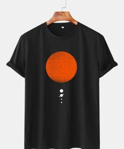 Sun & Planet Graphic T-SHIRT THD