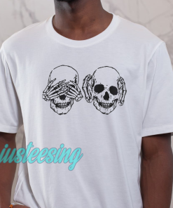 Hear See No Evil Skull T-shirt