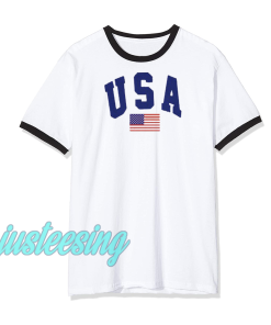 USA White T-Shirt