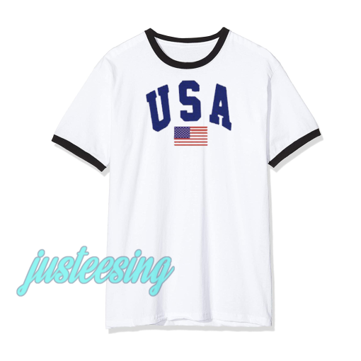 USA White T-Shirt