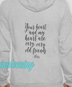 YOUR HEART AND MY HEART (BACK)HOODIE