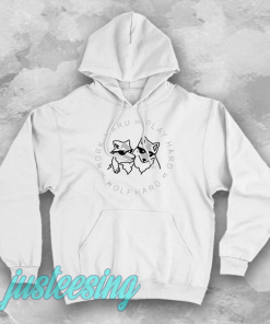 wolf hard play hard hoodie