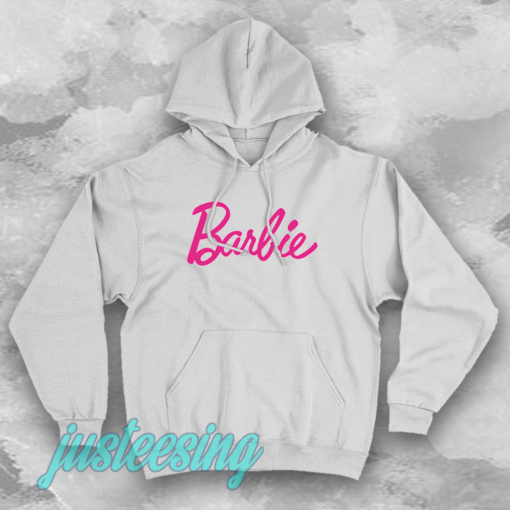 Barbie Logo white hoodie