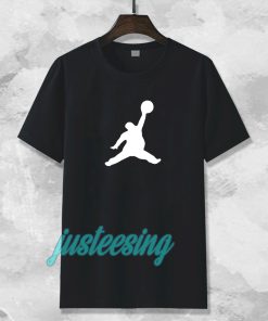 Funny Fat Air Jordan Black T-Shirt