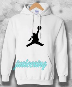 Funny Fat Air Jordan White Hoodie