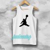 Funny Fat Air Jordan White Tanktop