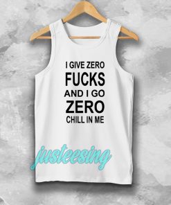 give zero fucks unisex Tanktop