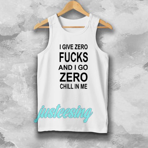 give zero fucks unisex Tanktop