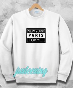 new york paris tokyo sweatshirt