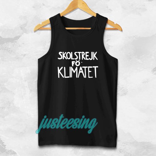 greta thunberg green tanktop