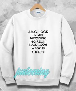 jung kook and friend bts Sweatshirt