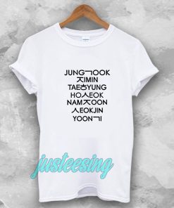 jung kook and friend bts t-shirt