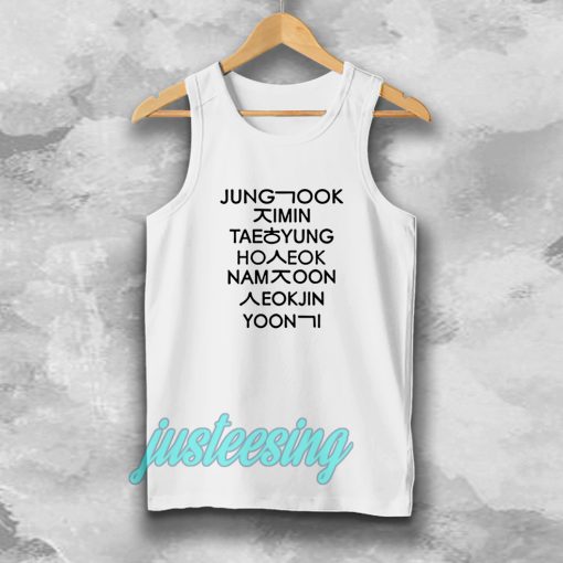 jung kook and friend bts tanktop