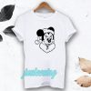 Coloriage Mickey Noel T-shirt
