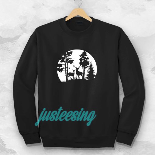 Deer in the forest Sweatshirt