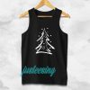 Evergreen Scribble Snow Tree Boyfriend Tee Tanktop