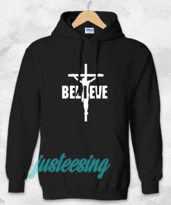 I Belive, Jesus on the cross Hoodie