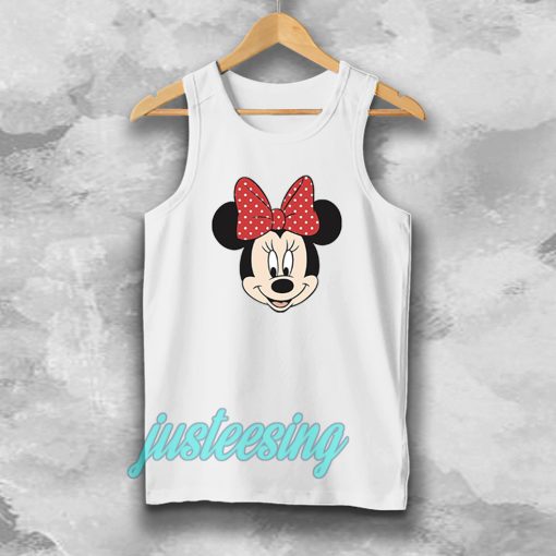minnie mouse face tanktop