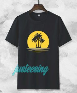 Coconut Tree Sunset t-shirt TPKJ3