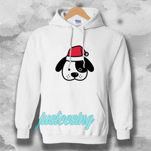 Perro navidad santa claus dibujos animados Hoodie TPKJ3