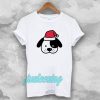 Perro navidad santa claus dibujos animados T-shirt TPKJ3