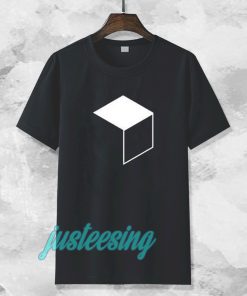 Cube Minimal Simple Geometry Nerd T Shirt TPKJ3