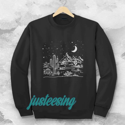 Desert starry night Sweatshirt TPKJ3