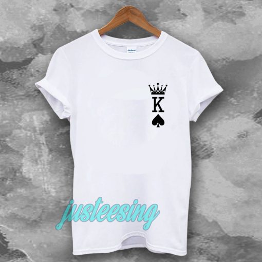 Herren Krone King Of Spades Poker t-shirt TPKJ3