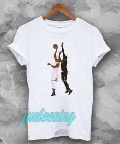 LeBron James Block On Andre Iguodala Unisex t-shirt TPKJ3