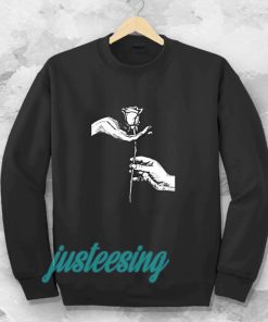 Rose Impreso a mano Manga sweatshirt TPKJ3