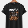 NASA Space Bear Print T-Shirt TPKJ3
