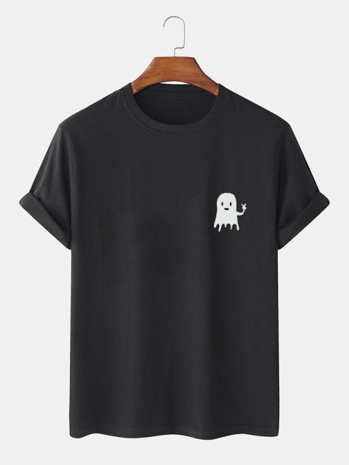 Halloween Cartoon Ghost T-Shirt TPKJ3