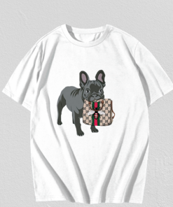 French Bulldog Biting Bag T-Shirt TPKJ3