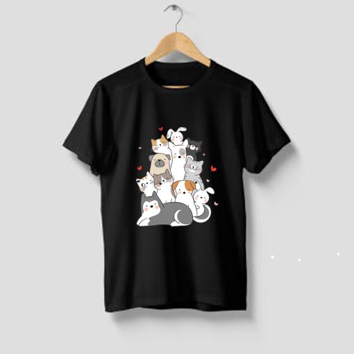 Friendship between cats and dogs T-Shirt TPKJ3