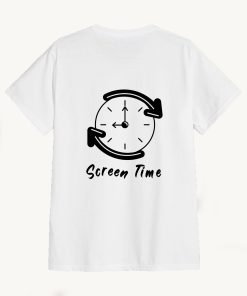 black Sreen time T-Shirt TPKJ3