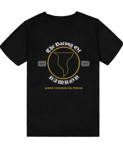 Black Medieval SCA Barony of Namron Team T-Shirt TPKJ3